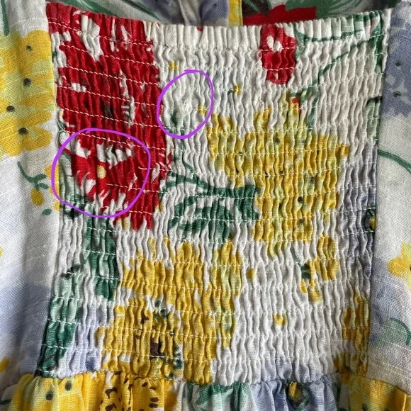 Urban Outfitters "Positano" Floral Tie Shoulder Midi Dress MEDIUM - Picture 7 of 8